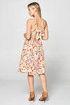 Sleeveless Print Dress - BE LOGO