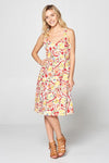 Sleeveless Print Dress - BE LOGO
