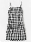 Gingham Print Cami Dress