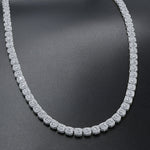 ICECUBE 5 MM 925 SILVER SQUARE TENNIS CHAIN | 9213571 - Beaming Expressions