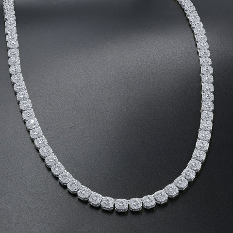 ICECUBE 5 MM 925 SILVER SQUARE TENNIS CHAIN | 9213571 - Beaming Expressions