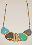 Multi Gemstone Statement Necklace