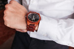Men's Personalized Engrave Rose Wood Watches - Custom Engraving - BE LOGO