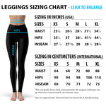 Womens Oriental Black Wolf Leggings