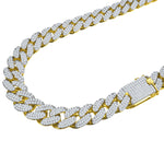 STALLION Gold 18MM CZ Cuban Chain | 961552 - Beaming Expressions