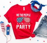 We the people like to party T-shirt - Beaming Expressions