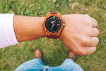 Men's Personalized Engrave Rose Wood Watches - Custom Engraving - BE LOGO