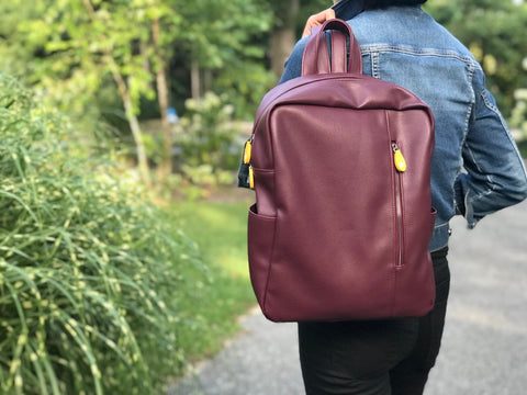 Lenox Vegan Leather Backpack - Beaming Expressions