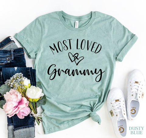 Most Loved Grammy T-shirt - Beaming Expressions