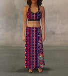 Ethnic Tribal Maxi Skirt - Beaming Expressions