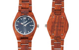 Men's Personalized Engrave Rose Wood Watches - Custom Engraving - BE LOGO