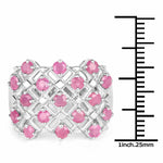 1.53 Carat Genuine Ruby .925 Sterling Silver Ring - Beaming Expressions