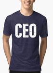 CEO Half Sleeves Melange T-shirt
