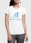 Growth Hacker Half Sleeves Women T-shirt - BE LOGO