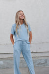 DT Emma two-piece set in Baby Blue - BE LOGO