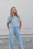 DT Emma two-piece set in Baby Blue - BE LOGO